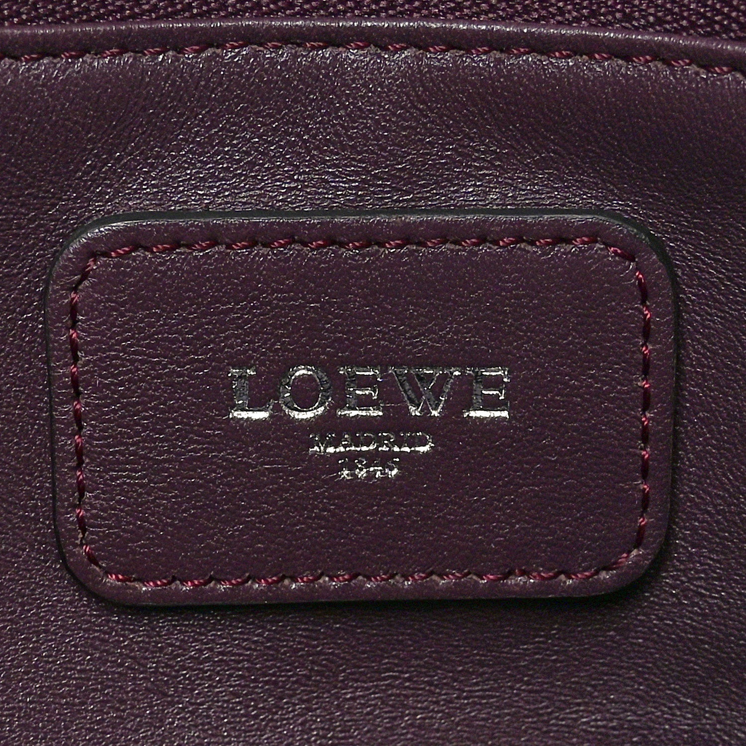 Loewe Calfskin Amazona 36 Purple 7 of 9