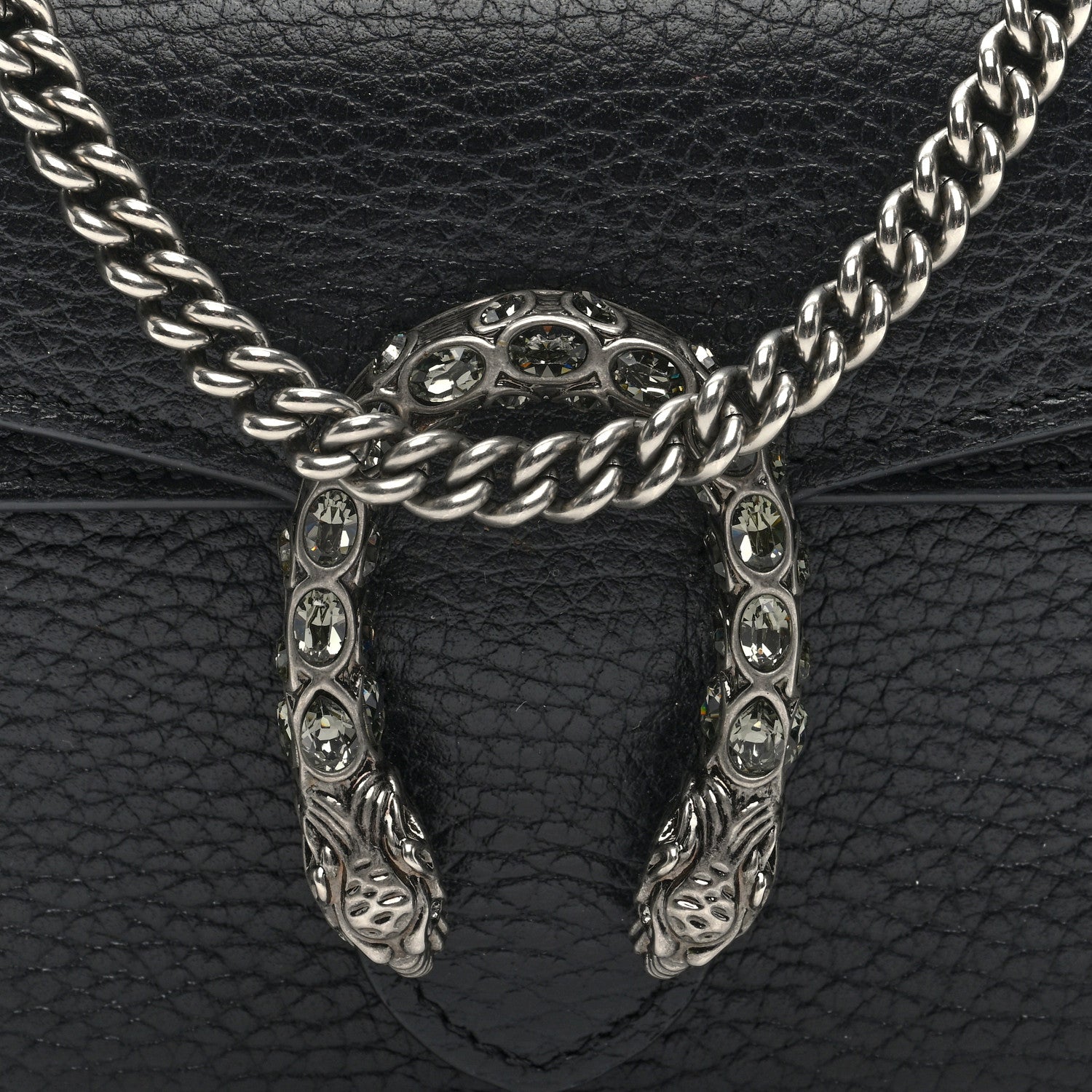 Gucci Calfskin Super Mini Dionysus Shoulder Bag Black 7 of 10