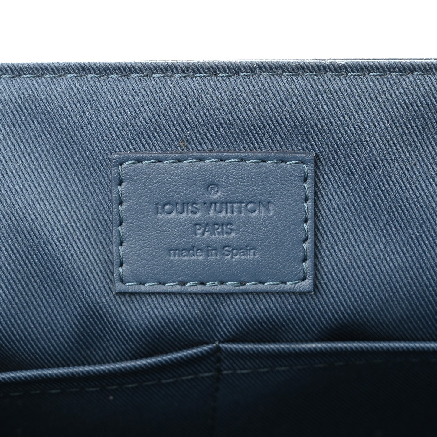 Calfskin Aerogram Takeoff Messenger Blue