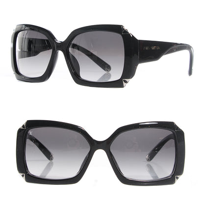 Louis Vuitton Acetate Hortensia Sunglasses Z0365W Black Glitter 1 of 5