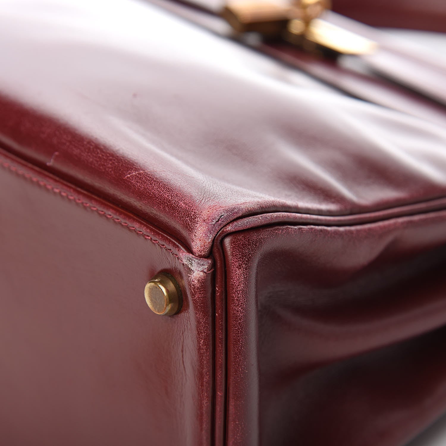 Hermes Box Kelly Retourne 32 Rouge H 31 of 40