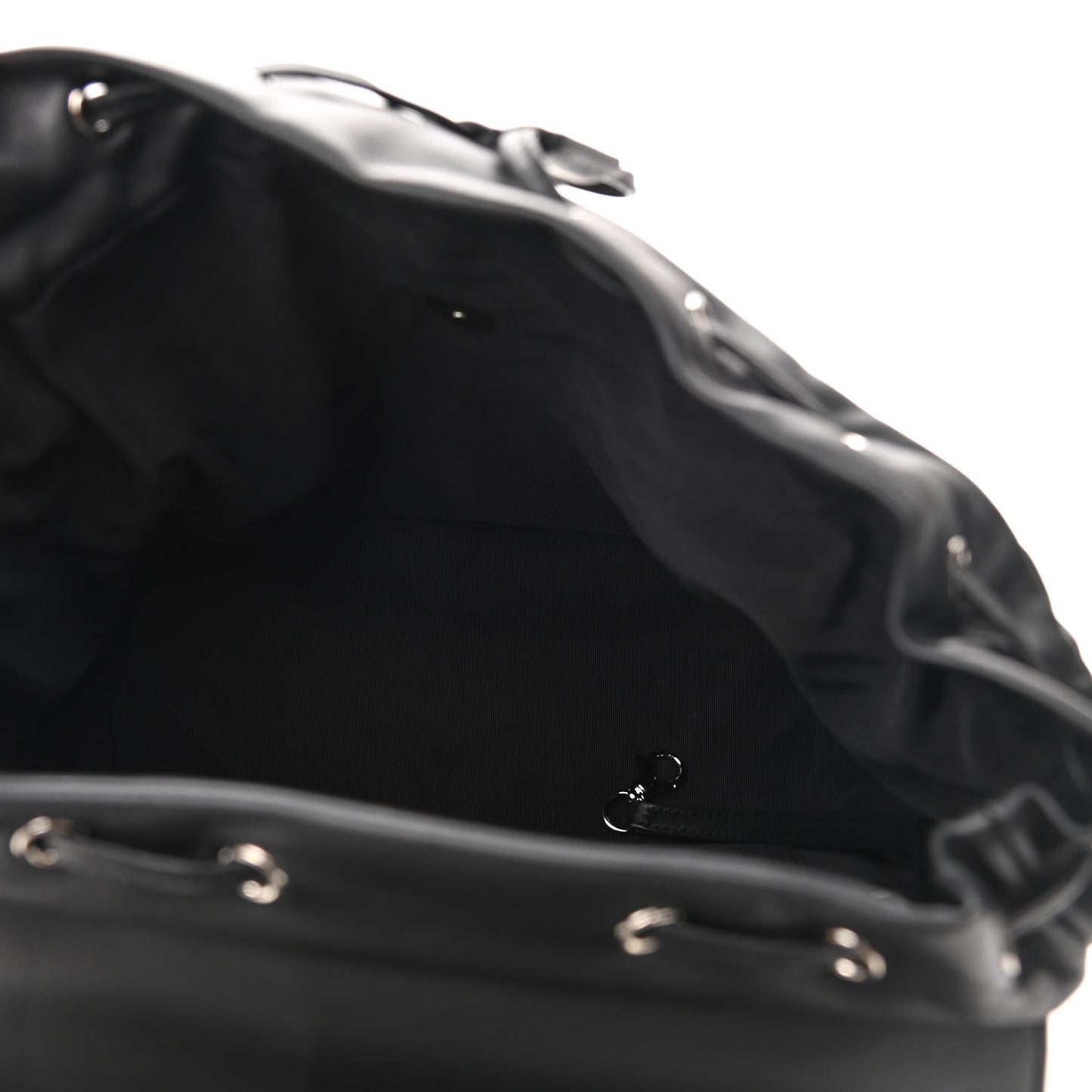 Calfskin Chevron Quilted Large Urban Spirit Backpack Black