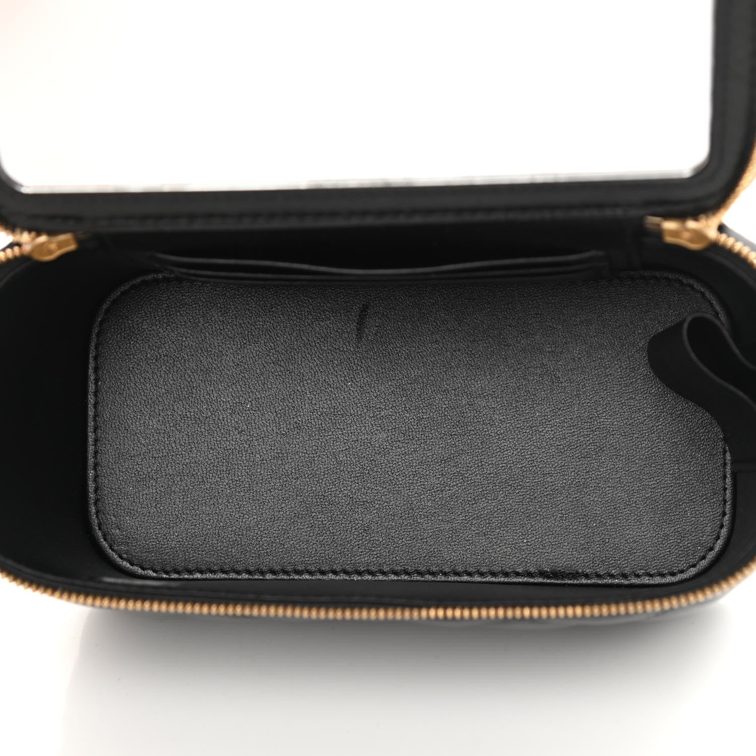Chanel Lambskin Quilted Small Coco Vanity Case With Chain Black 5 of 12