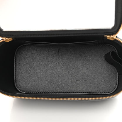 Chanel Lambskin Quilted Small Coco Vanity Case With Chain Black 5 of 12