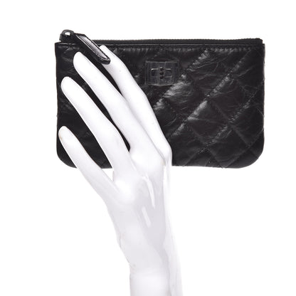 Chanel Aged Calfskin Quilted Small Reissue Cosmetic Case So Black 2 of 8