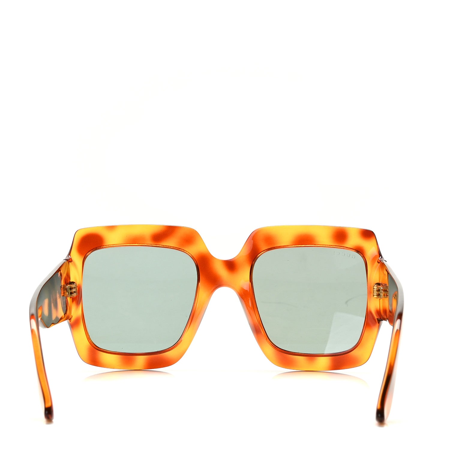 Gucci Acetate Square Frame Sunglasses GG 0053S Havana 3 of 7