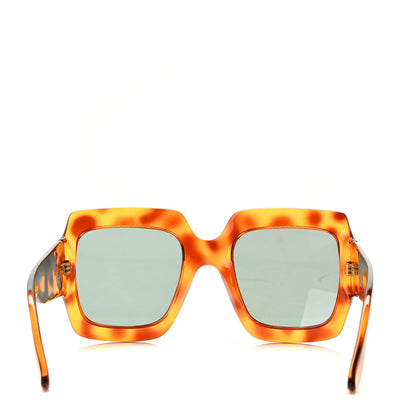 Gucci Acetate Square Frame Sunglasses GG 0053S Havana 3 of 7