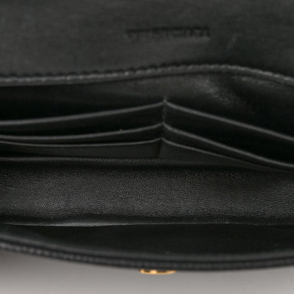 Balenciaga Calfskin BB Chain Wallet Black 5 of 10