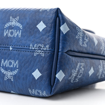 MCM Visetos Aren Hobo Crossbody Bag Blue 10 of 10