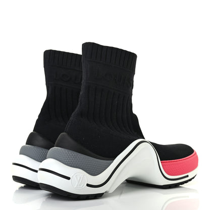 Louis Vuitton Stretch Textile LV Archlight Sneaker Boots 38 Fuchsia Black 8 of 19