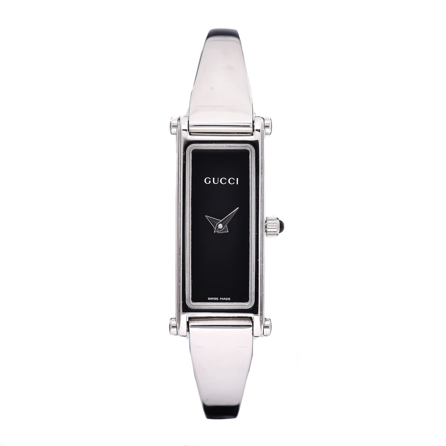 Gucci Stainless Steel 12mm 1500L Horsebit Quartz Watch Black 1 of 5