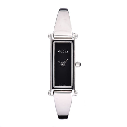 Gucci Stainless Steel 12mm 1500L Horsebit Quartz Watch Black 1 of 5