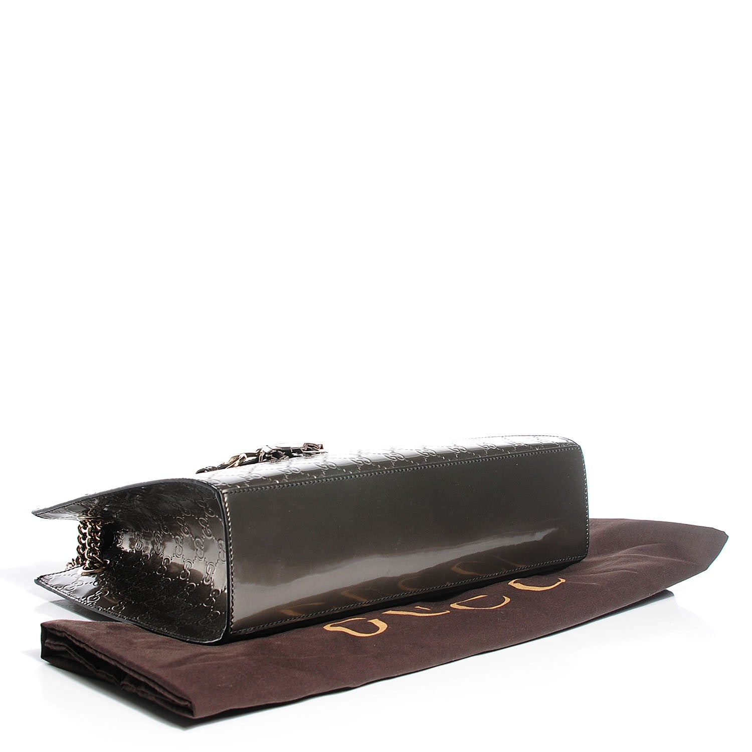 Gucci Shine Guccissima Large Emily Chain Shoulder Bag Acero 4 of 9