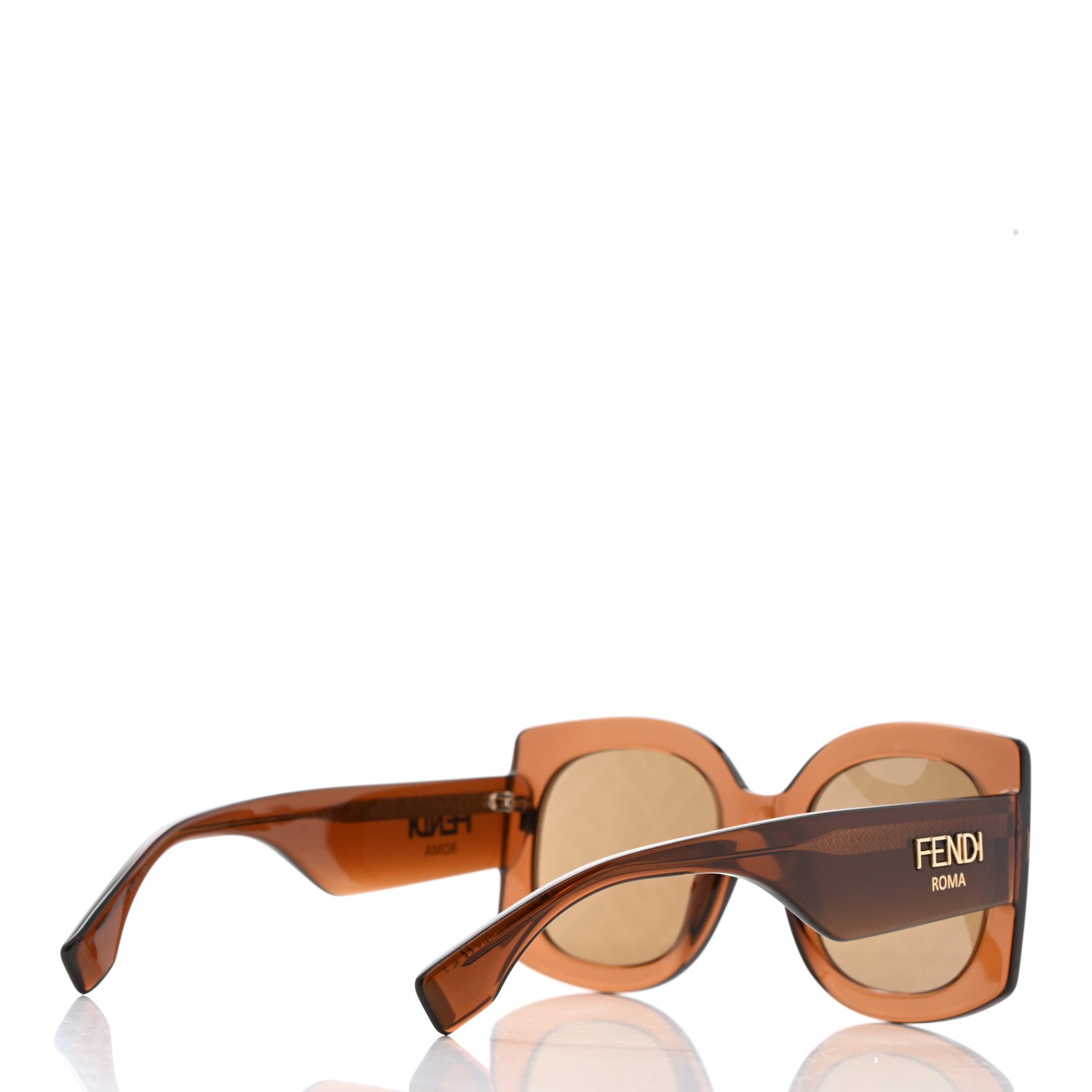 Fendi Acetate FF Sunglasses FF 0436/G/S Brown 4 of 10