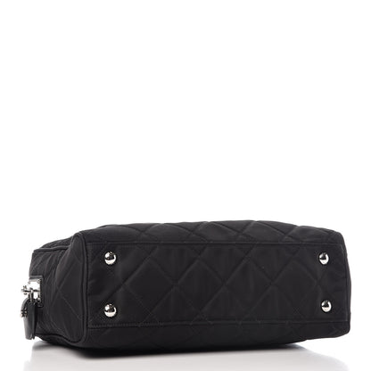 Prada Nylon Tessuto Impuntu Quilted Shoulder Bag Black 4 of 12