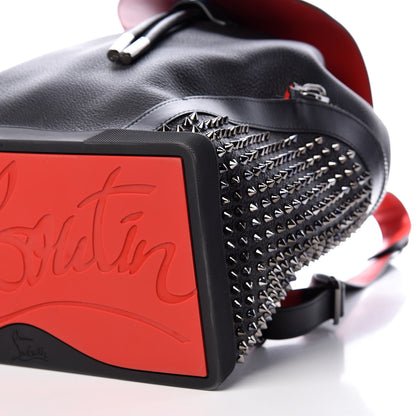 Christian Louboutin Calfskin Spiked Explorafunk Backpack Black 6 of 9