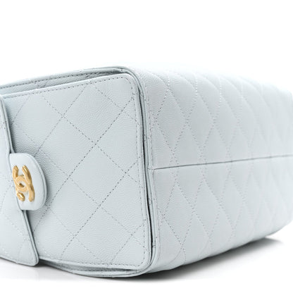 Chanel Caviar Quilted Small Chanel 25 Handbag Light Blue 9 of 10