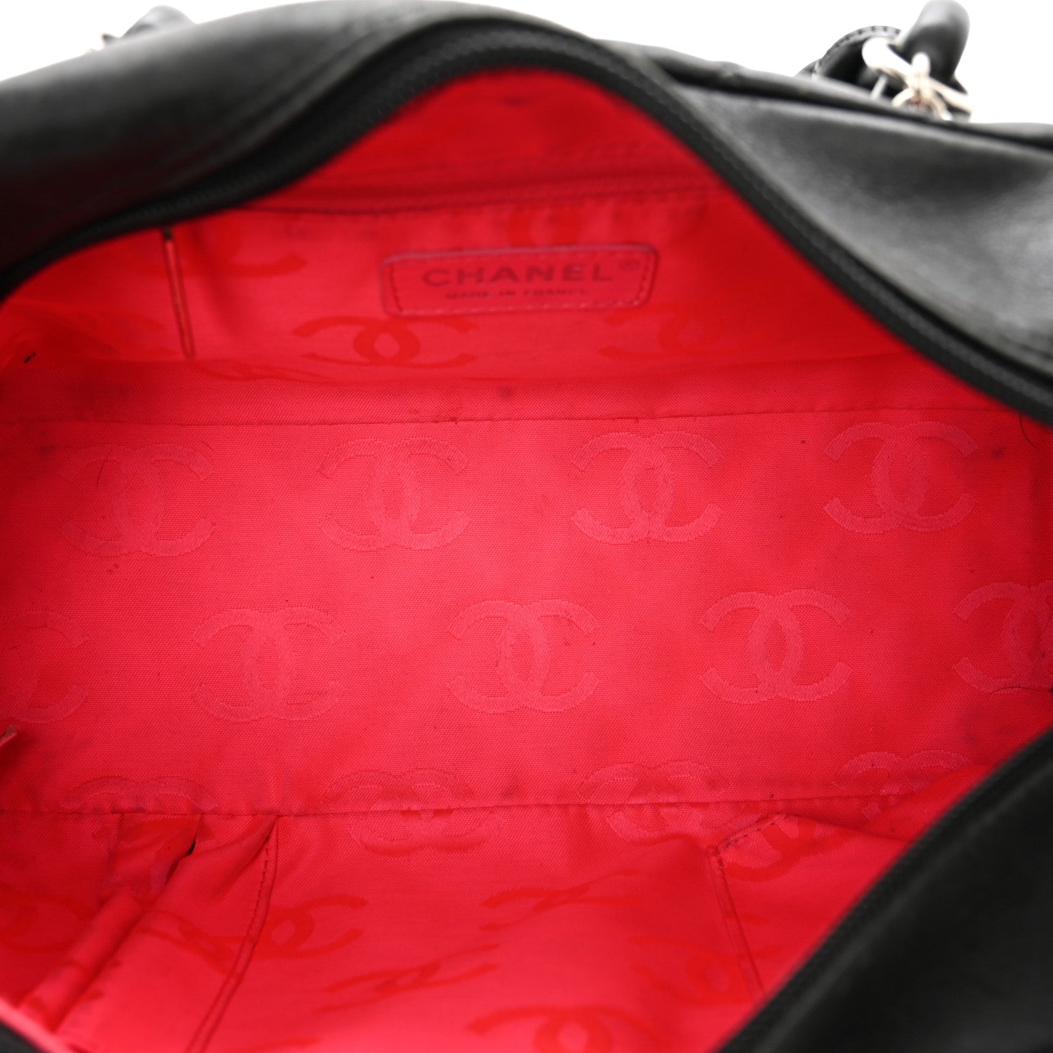 Chanel Calfskin Quilted Large Cambon Bowler Black 6 of 13