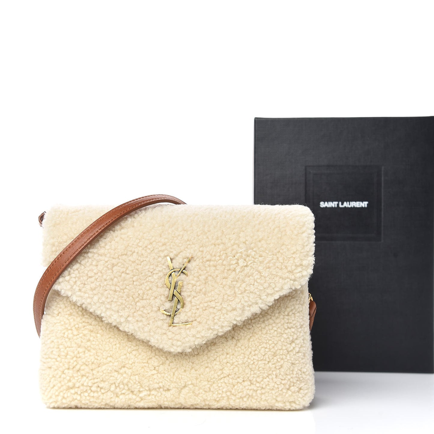 Shearling Toy Loulou Shoulder Bag Natural
