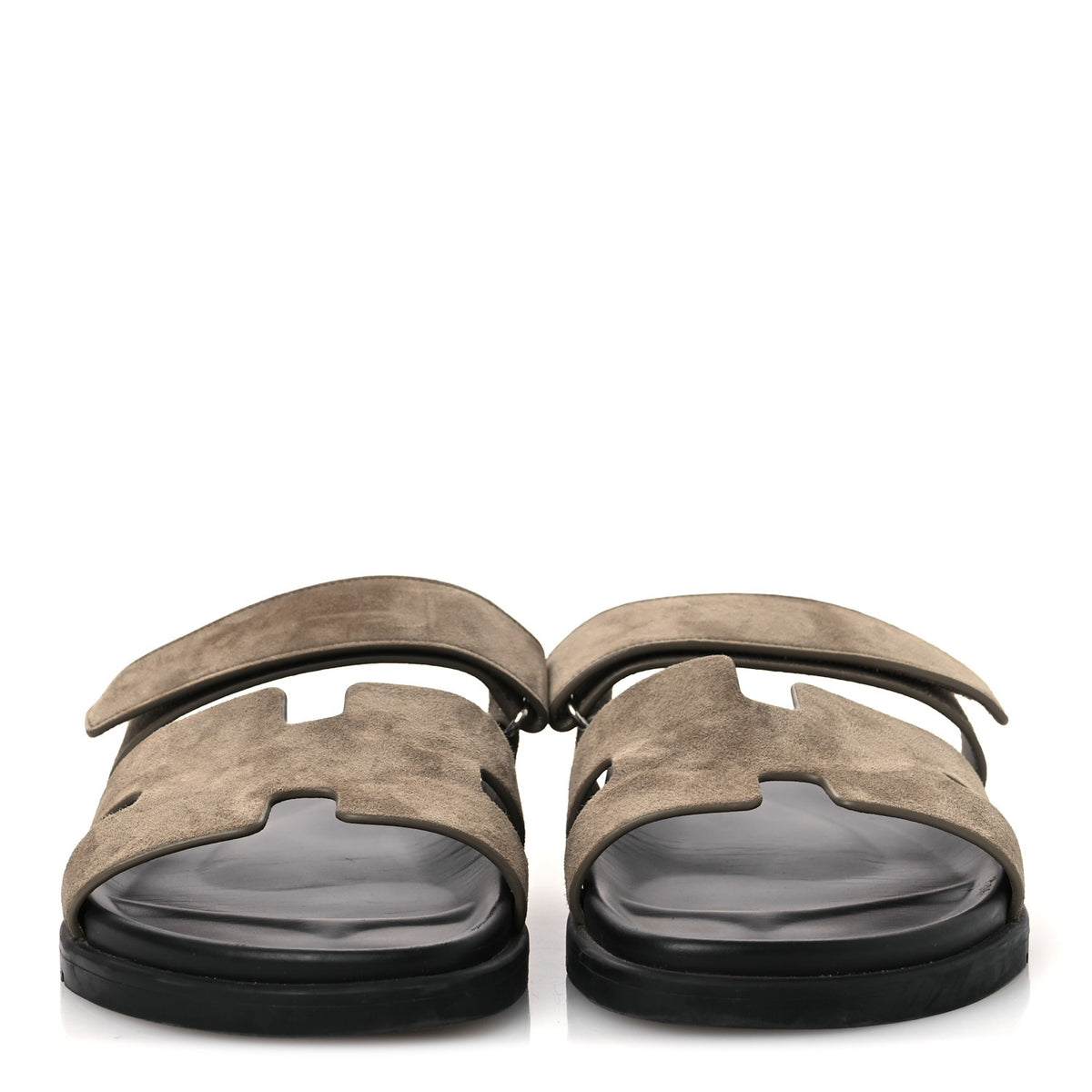 Hermes Suede Goatskin Mens Chypre Sandals 45 Beige Argile 3 of 12