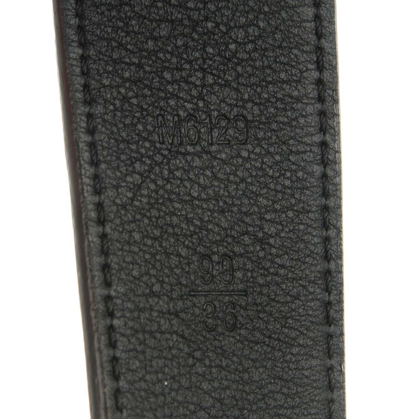 Suede Monogram 30mm LV Initiales Belt 90 36