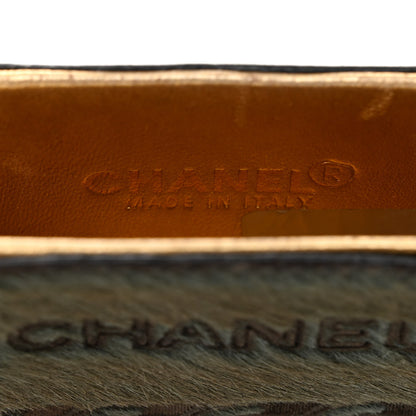 Chanel Lambskin Pony Hair Cigarette Case Green 6 of 10