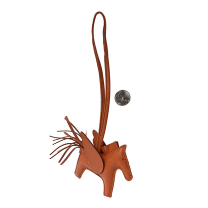Hermes Milo Lambskin Swift Grigri Rodeo Pegase Horse Bag Charm PM Gold 2 of 4