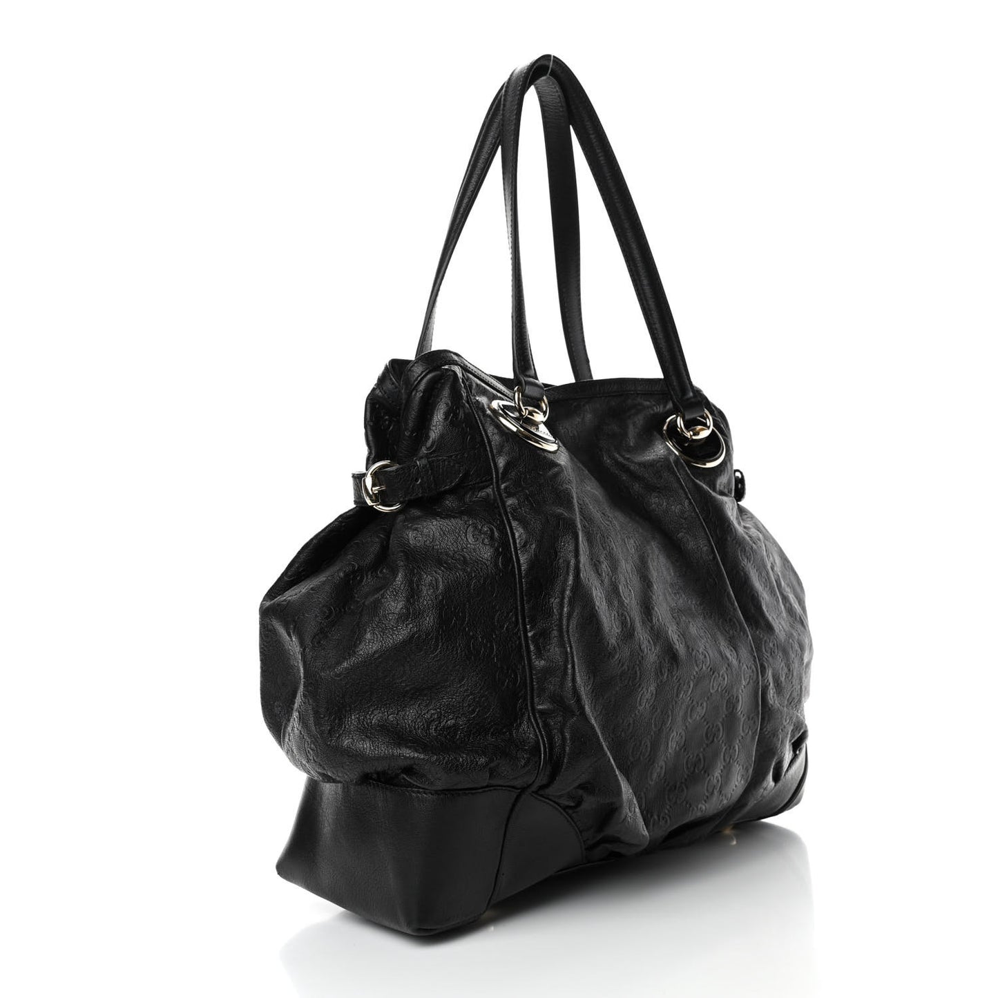 Guccissima Full Moon Tote Black