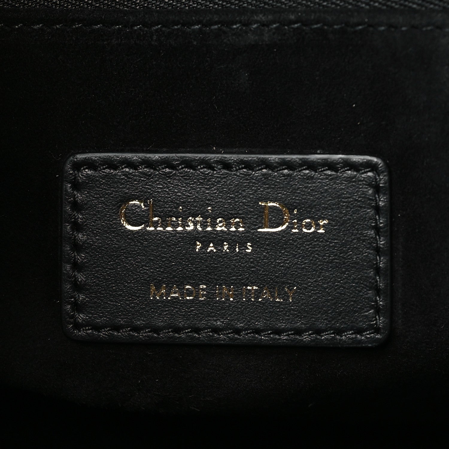 Christian Dior Calfskin Macro Cannage Medium Book Tote Black 6 of 11