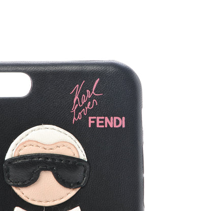 Fendi Nappa Fox Fur Karlito iPhone 6 Case Cover Black 5 of 6