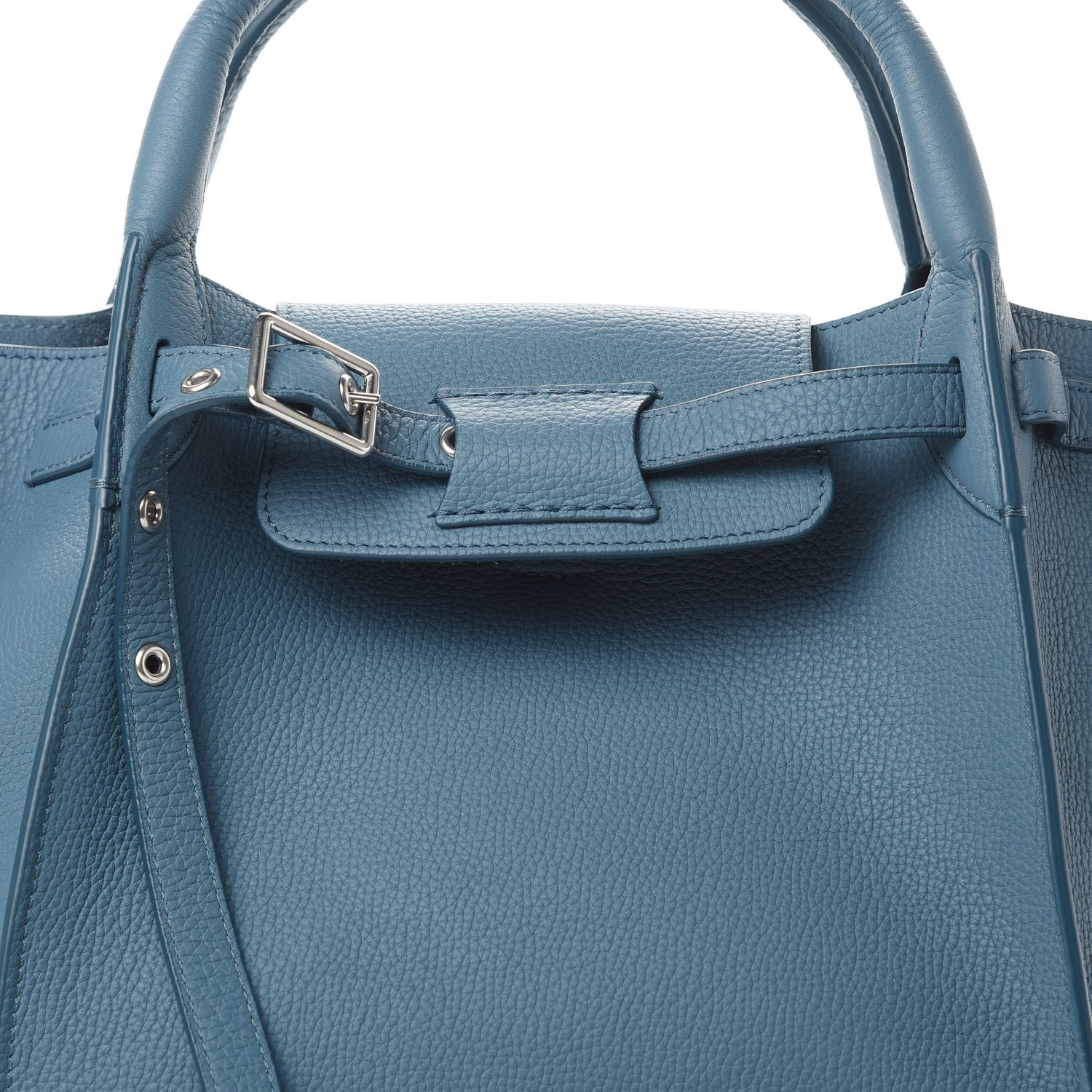 Celine Supple Grained Calfskin Small Long Strap Big Bag Slate Blue 9 of 12