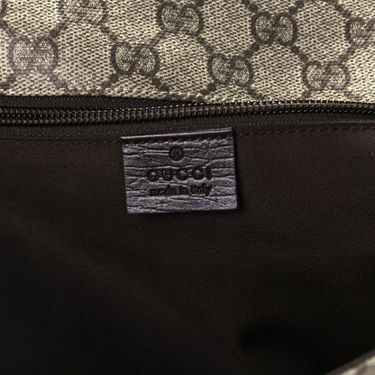 Gucci GG Plus Monogram Web Large Flap Messenger Bag Beige Dark Brown 6 of 11