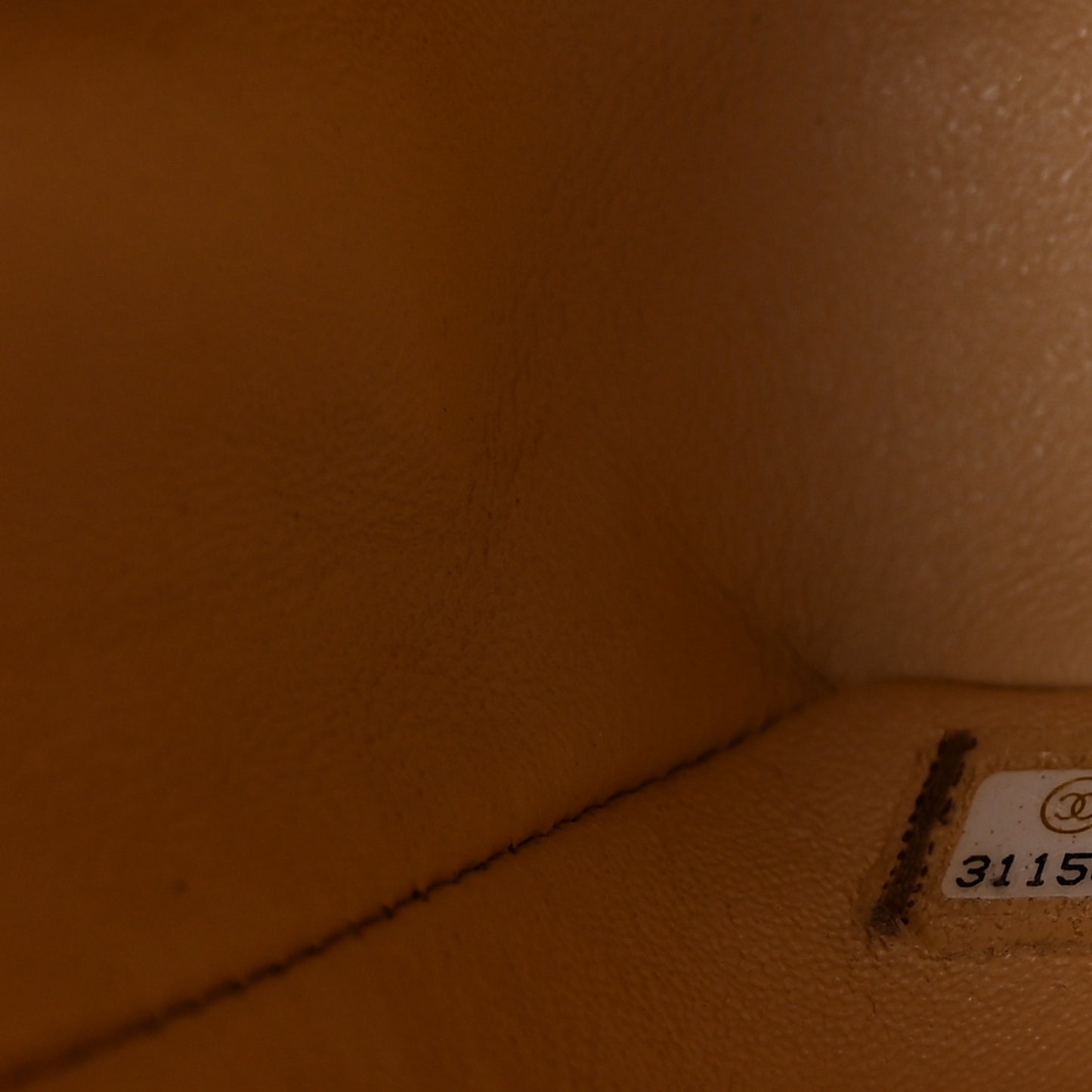 Caviar Quilted Medium Double Flap Beige