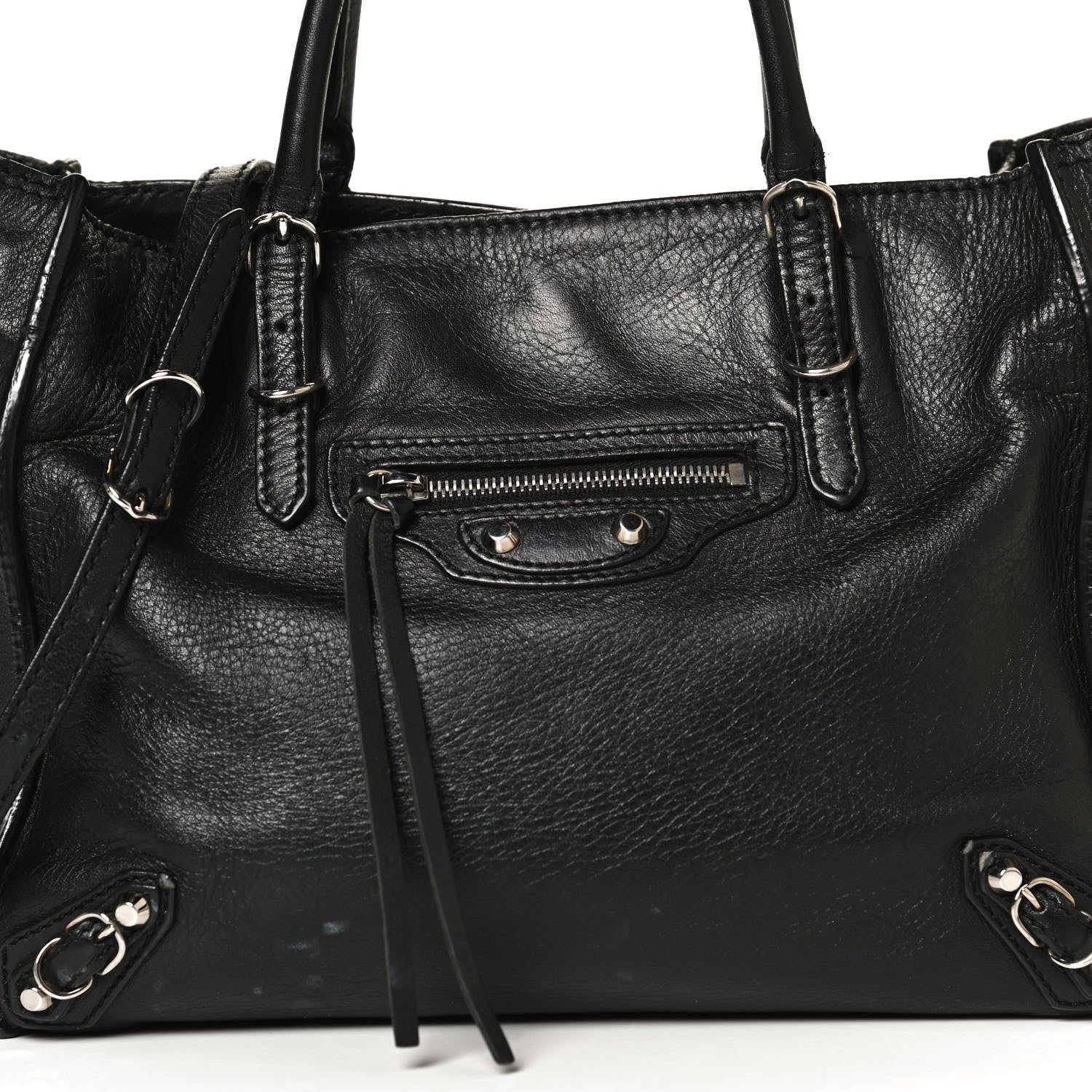 Balenciaga Calfskin Papier Mini A4 Tote Black 8 of 15