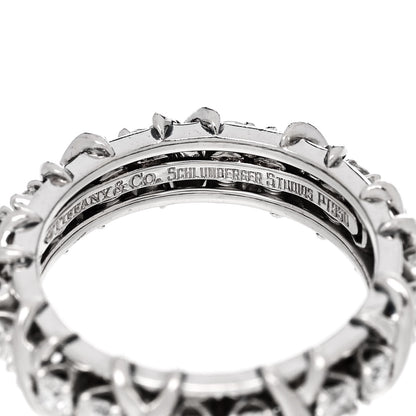 Tiffany Platinum Diamond 1.33ct Schlumberger Sixteen Stone Ring 58 8.5 4 of 4