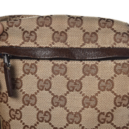Gucci GG Monogram Double Pocket Belt Bag Dark Brown 7 of 8