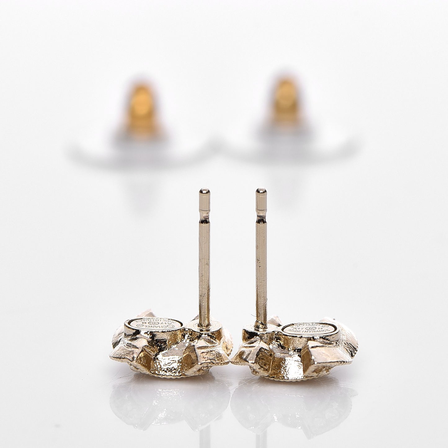 Crystal CC Earrings Gold
