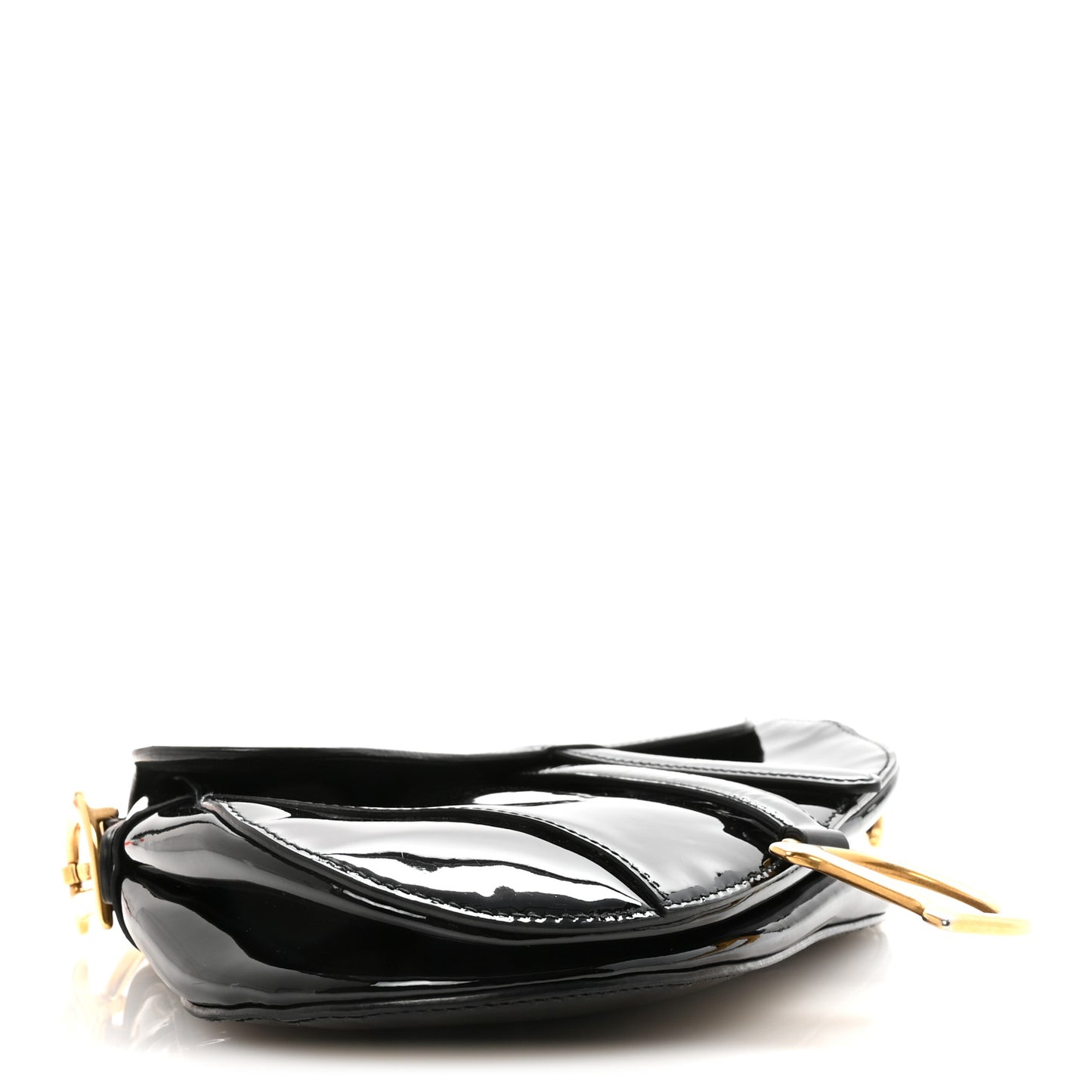 Patent Saddle Bag Black