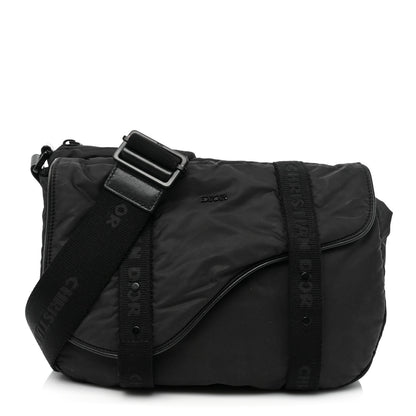 Christian Dior HOMME Nylon Saddle Messenger Bag Black 1 of 16
