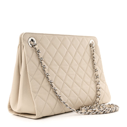 Chanel Caviar Quilted Timeless CC Shopping Tote Beige Clair 3 of 11