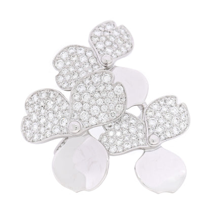 Tiffany Platinum Diamond Paper Flowers Cluster Ring 49 5 1 of 4
