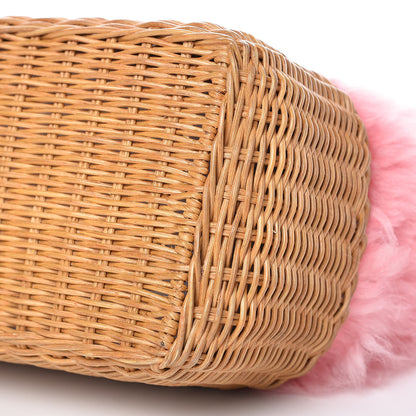 Miu Miu Montone Midolli Basket Bag Begonia Miel 10 of 10