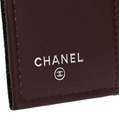 Chanel Caviar Quilted Tri-Fold Flap Wallet Black 7 of 8