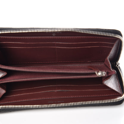 Chanel Lambskin Quilted Large Gusset Zip Around Wallet Black 5 of 9