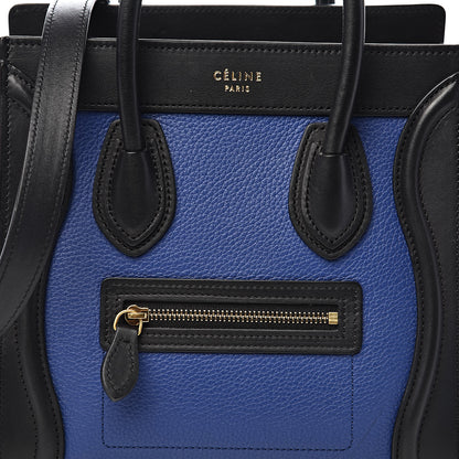 Celine Smooth Drummed Calfskin Nano Tri-Color Luggage Indigo 12 of 12