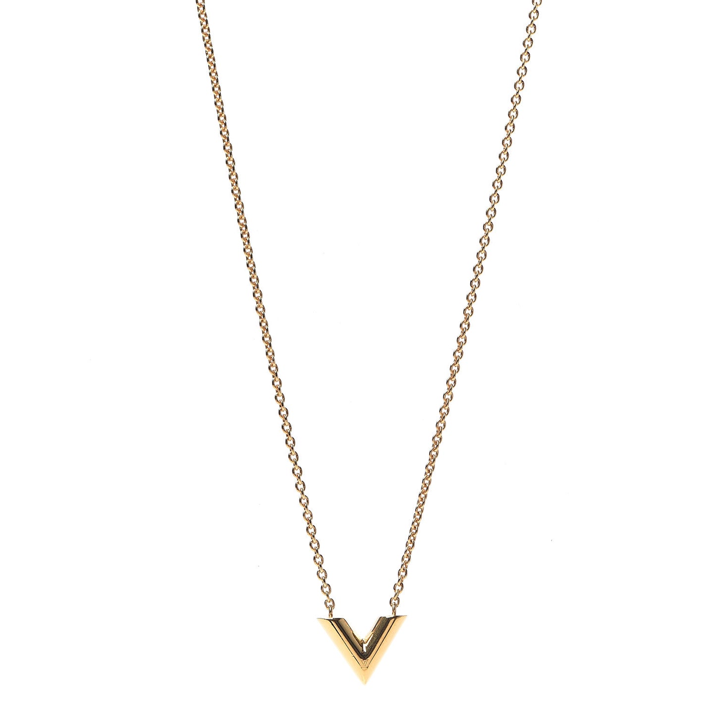 Essential V Necklace Gold