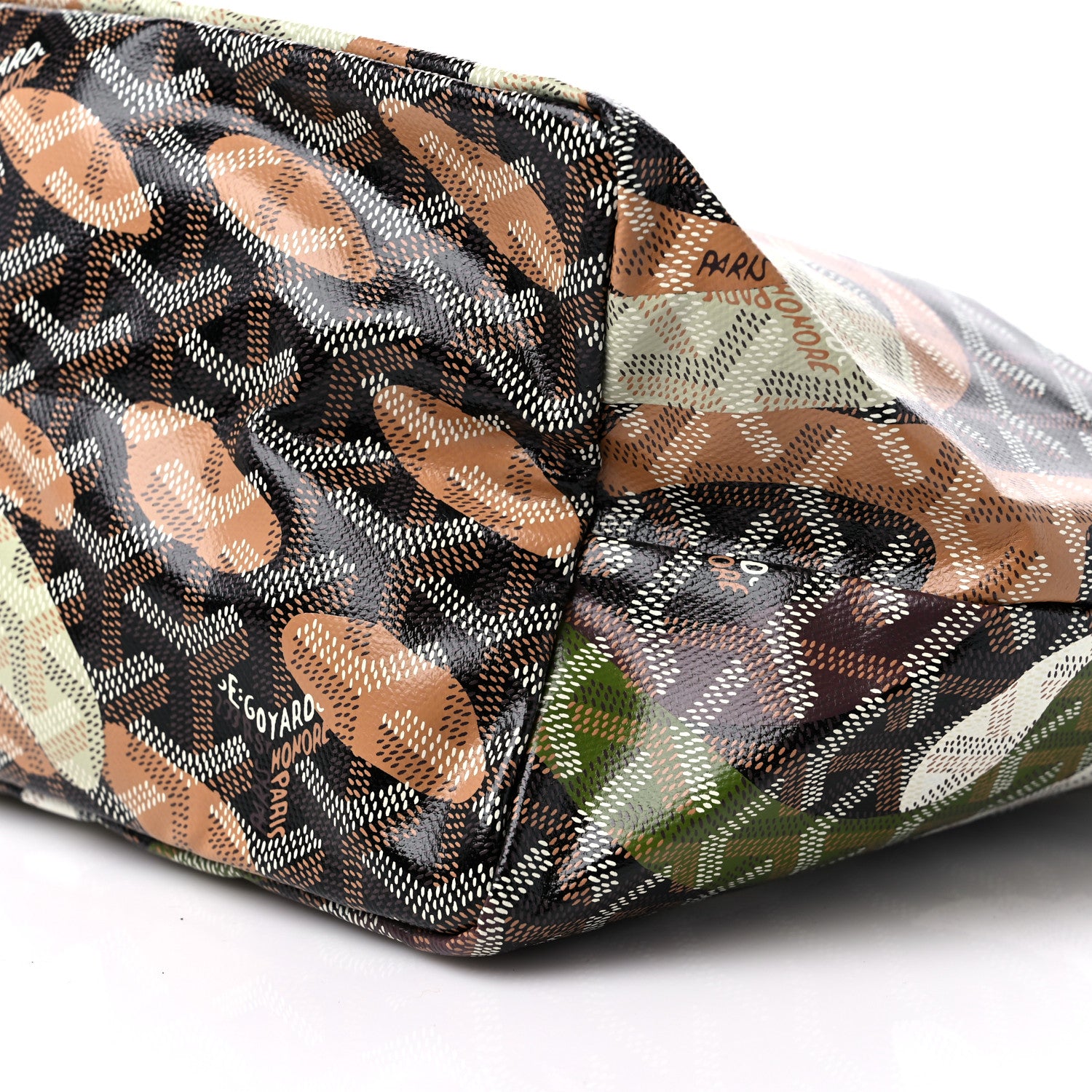 Goyard Goyardine Saint Louis Lettres Camouflage PM Black Green 9 of 10