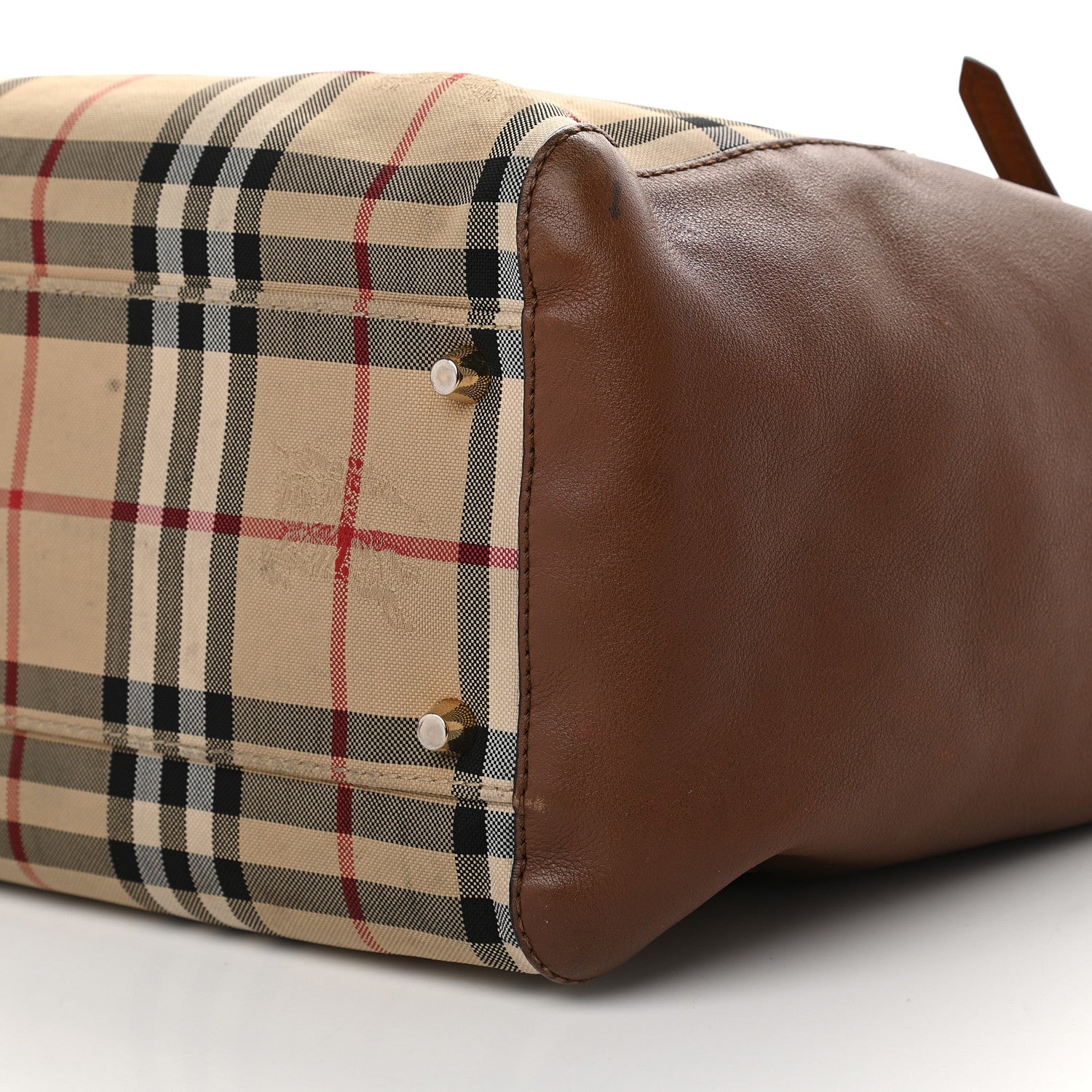 Burberry Horseferry Check Small Canterbury Tote Honey 8 of 13