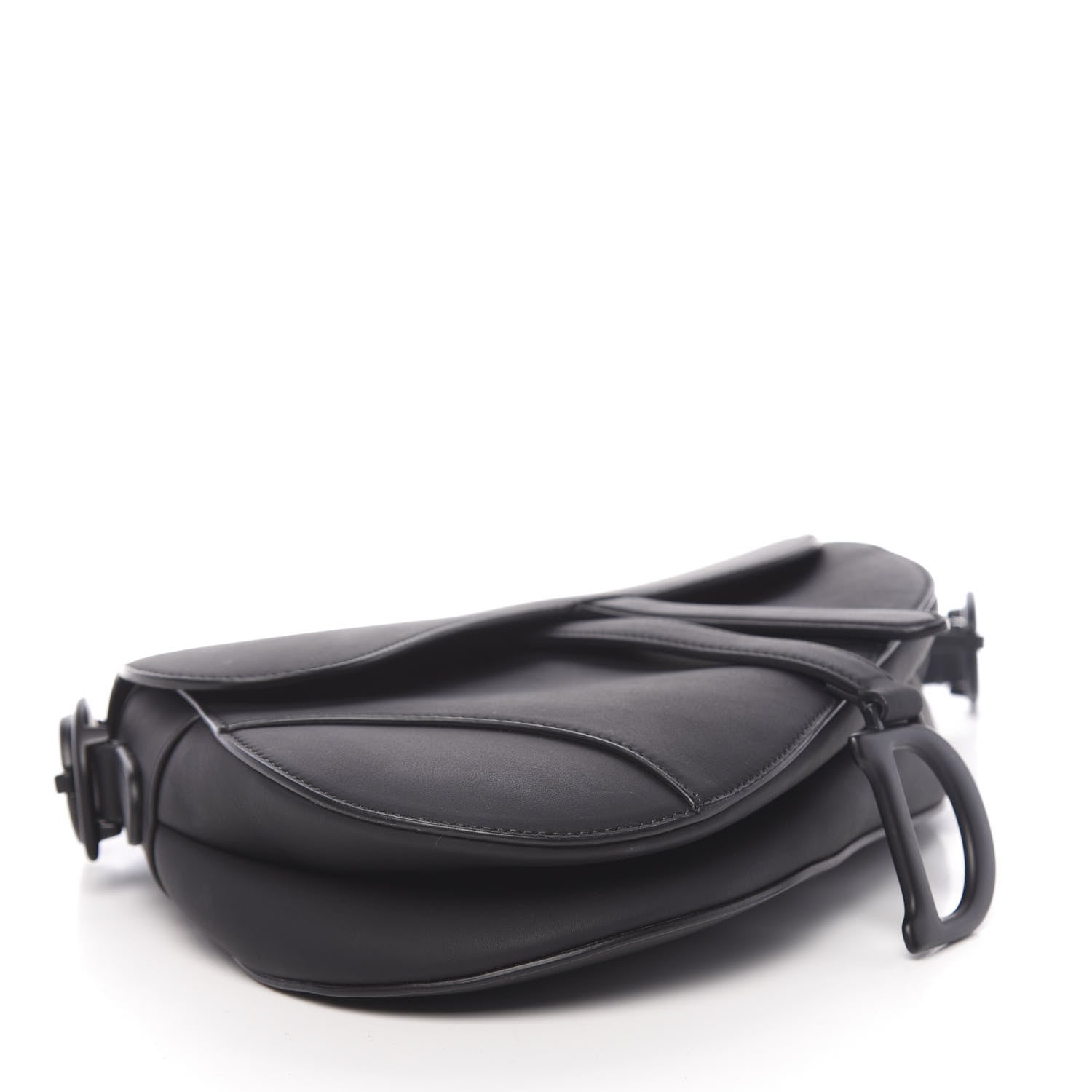 Christian Dior Ultra Matte Calfskin Saddle Bag Black 4 of 13