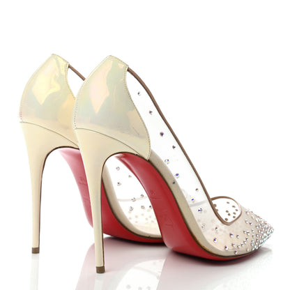 Christian Louboutin Rete Patent Crystal Strass Follies 100 Pumps 40 Version AB 3 of 7